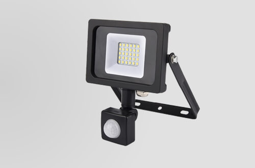 10W Slim LED Floodlight with PIR Sensor